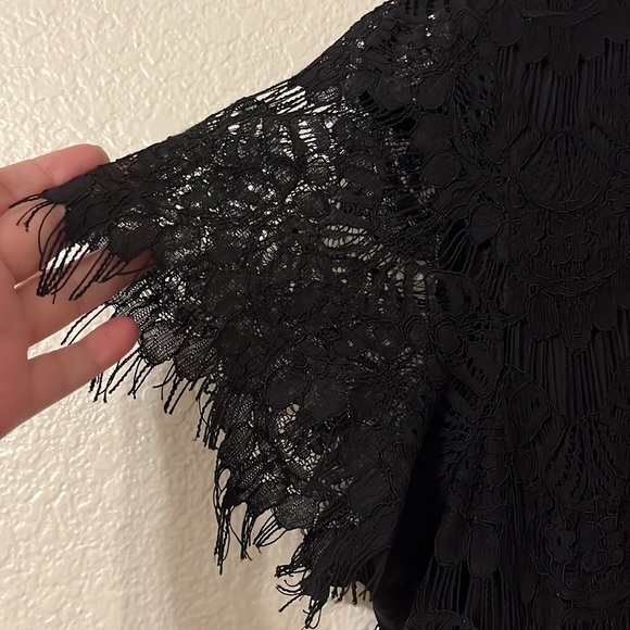 EUC—Karen Kane Formal Lace Overlay Black Dress - Picture 4 of 13